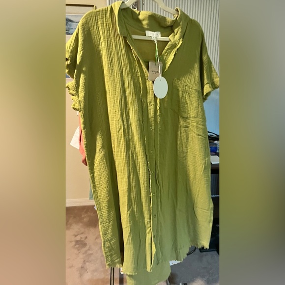 Umgee Olive Green Dress XL - Picture 2 of 16